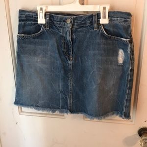 J Crew Denim Mini Skirt